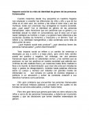 Impacto social de la crisis de identidad de género de las personas transexuales