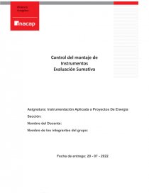 Montaje de Paneles Solares. Página 1