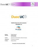 Análisis financiero de la empresa “BLUMAR S.A”