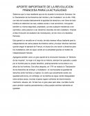 APORTE IMPORTANTE DE LA REVOLUCION FRANCESA PARA LA ACTUALIDAD