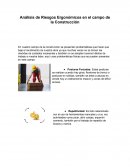 Análisis de Riesgos Ergonómicos en el campo de la Construcción