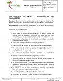 Salud,seguridad y bienestar del trabajador