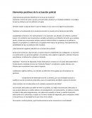 Elementos positivos de la actuación policial