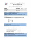 EVALUACIÓN DIAGNOSTICA-MATEMATICA