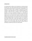 PLANEACION DIDACTICA EN CLASE