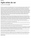 Análisis de Agite antes de ver Corto documental sobre graffiti