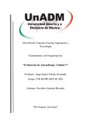 Evidencia de Aprendizaje Unidad 1 - Fundamentos de Programación