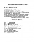 EJERCICIO PARA SER RESUELTOS POR LOS ALUMNOS