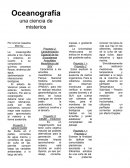 Oceanografía una ciencia de misterios