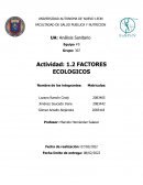Ensayo factores ecologicos