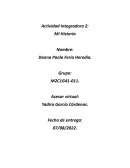Actividad integradora 2. Mi Historia