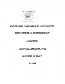 Material de apoyo Logística Administrativa