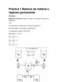 Práctica 1 Balance de materia a régimen permanente