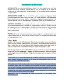 RENACIMIENTO EN INGLATERRA. Página 1