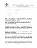 BENEFICIOS DEL ENTRENAMIENTO DE LAS CAPACIDADES FÍSICAS CONDICIONALES