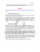 GUÍA DE TÓPICOS PARA FOCUS GROUP DE WALMART PASS