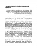 ¿Es el derecho disciplinario interpretado como una ciencia independiente?