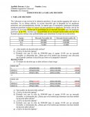 EJERCICIOS DE LA TABLA DE DECISIÓN s/r