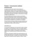 Practica 1. Comunicación cotidiana