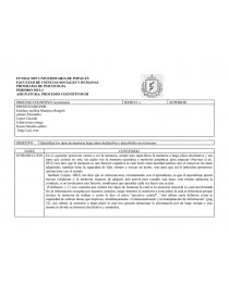 Protcolos procesos cognitivos. Página 1