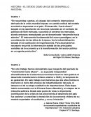 EL ESTADO COMO UN EJE DE DESARROLLO NACIONAL
