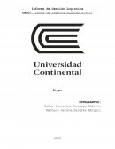 Informe de Gestión Logística “Caso: Tienda de regalos Rippley S.A.C.”