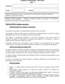 Evaluación plan lector