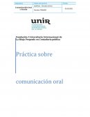 Práctica sobre comunicación oral y escrita