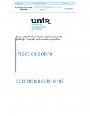 Práctica sobre comunicación oral y escrita