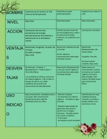 CLASIFICACION DE AGENTES QUIMICOS DESINFECTANTES. Página 1