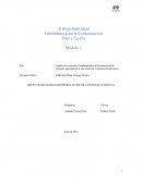 Trabajo individual. Habilidades para la comunicación oral y escrita