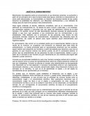 ¿Qué es el conocimiento?