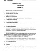 Entrevista a un/a Psicólogo/a MODELO