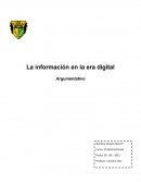 La información en la era digital