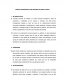 Aspiradora con Materiales reciclados