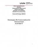 Estrategias de comercializacion Internacional