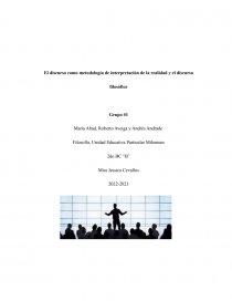 El discurso como metodología de interpretación de la realidad y el discurso. Página 1