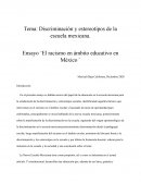 Discriminación y estereotipos de la escuela mexicana