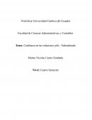 Confianza en las relaciones jefe - Subordinado