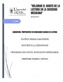 Lectura en sociedad mexicana