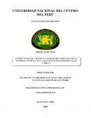 ESTRUCTURA DE COSTOS Y CALIDAD DEL SERVICIO DE LIMPIEZA PÚBLICA