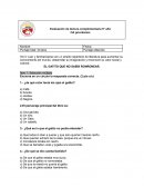 Evaluación de lectura complementaria 5° EL GATITO QUE NO SABIA RONRONEAR