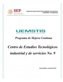 PMC 2019 UNIDAD DE EDUCACIÓN MEDIA SUPERIOR TECNOLÓGICA INDUSTRIAL Y DE SERVICIOS