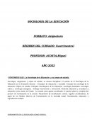 La Sociología de la Educación y su campo de estudio