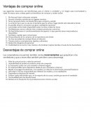 Ventajas de comprar online