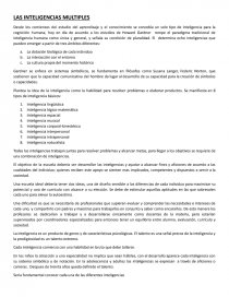 Las inteligencias multiples. Página 1