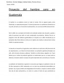 Hambre cero en guatemala