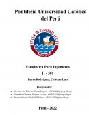 ESTADÍSTICA PARA INGENIERÍA 1ra Práctica