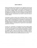 Ensayo sobre TIC