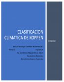 Clasificacion climatica Koppen